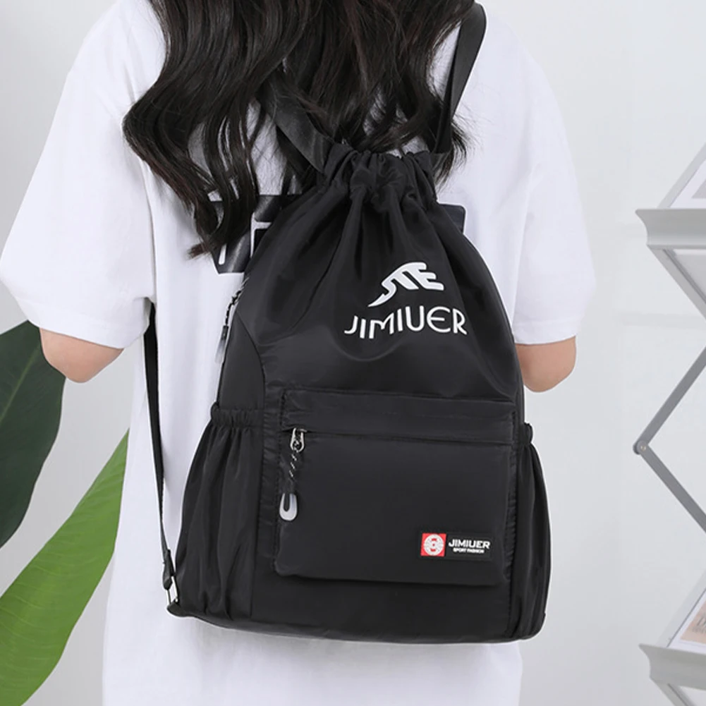 

Laptop Backpack Casual School Bookbag Nylon Rucksack Waterproof Knapsack Large Capacity Camping Hiking Drawstring Mommy Bag