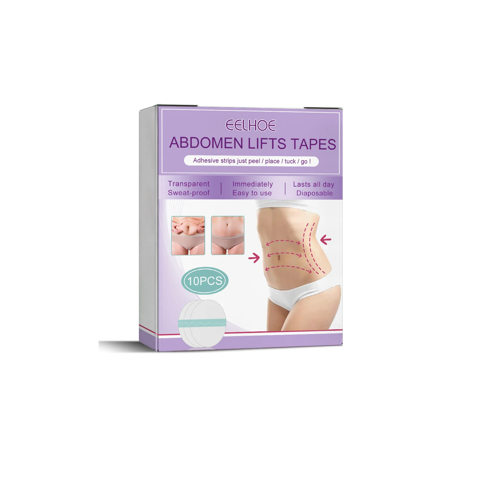 

10pcs Wonder Patch Quick Slimming Patch Belly Slim Patch Abdomen Slimming Fat Burning Navel Stick Weight Loss Slim Tool