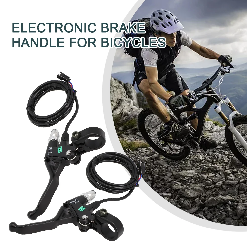 

1 Pair Brake Levers Black Cutout E-bike Electric Lever Mechanical Short 250g Aluminum Alloy Usefully Accessories