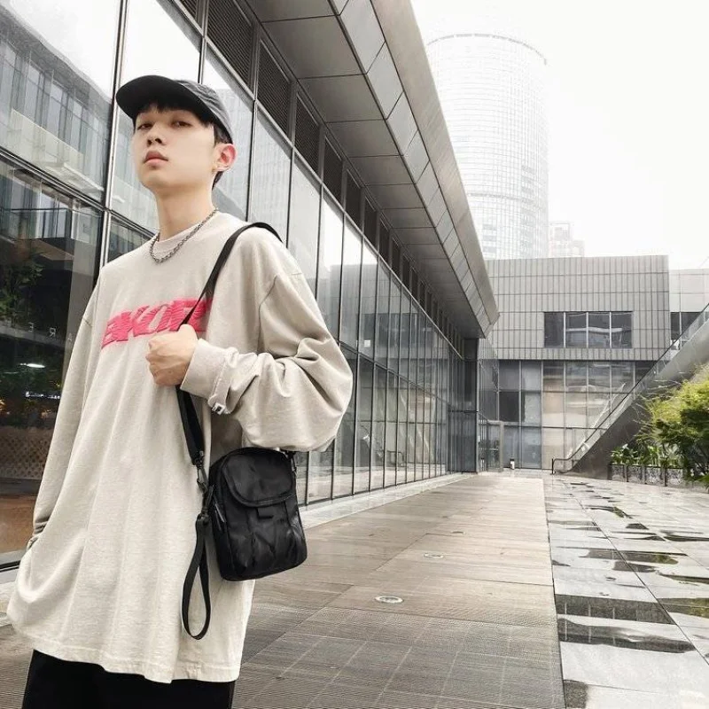 Summer Sports Casual Fashion Mens Shoulder Messenger Bag Mini Phone Bag Men's Belt Bag Disco Bag Storage Bag