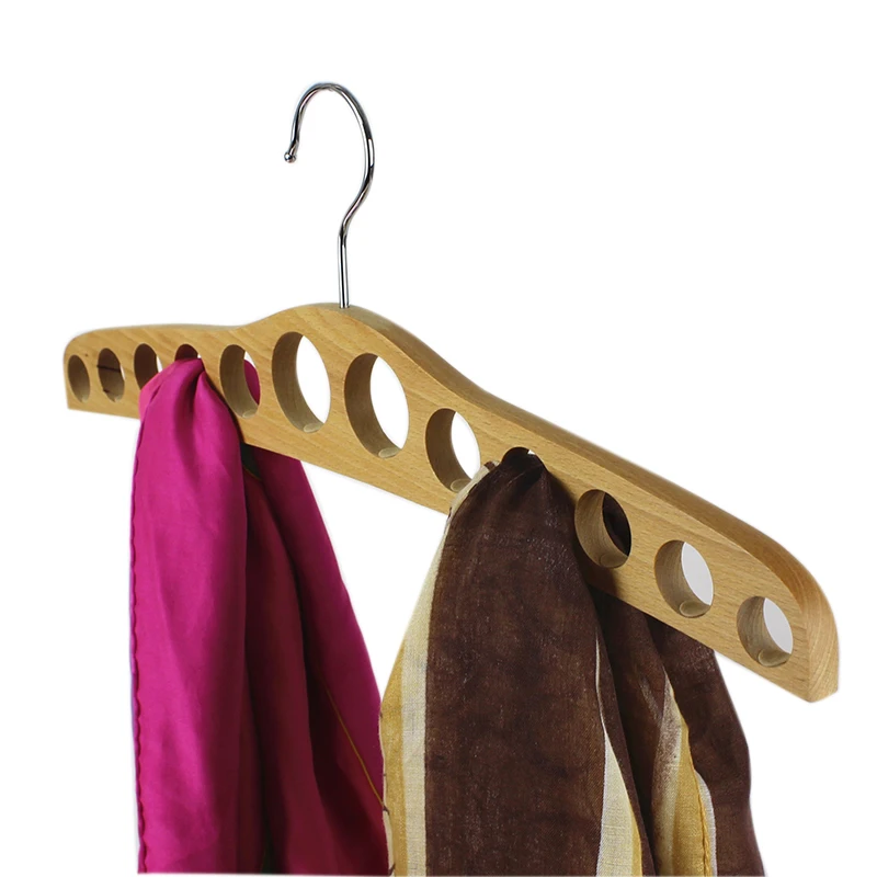 

Solid Wooden Silk Scarf Hanging Scarf Hanging Tie Hanger Storage Hanger Creative Multifunctional Hanger