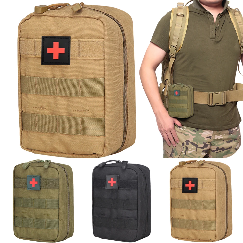 

Тактические сумки первой помощи Molle, водонепроницаемые медицинские сумки для экстренного использования, для охоты, кемпинга, выживания, сум...