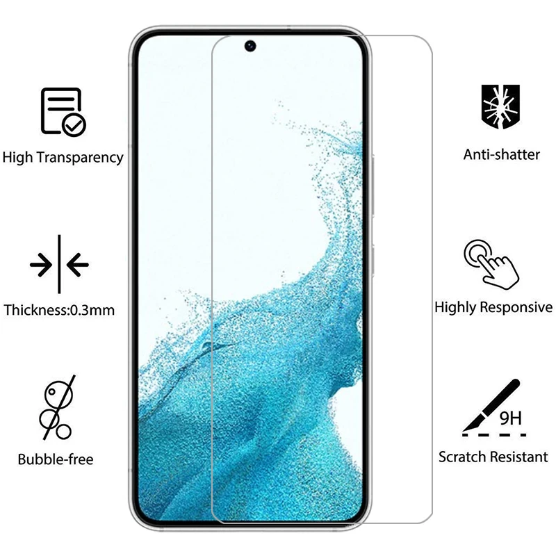 Защитное закаленное стекло для samsung galaxy s22 plus 5g Защита экрана samsungs22 s 22 s22plus пленка