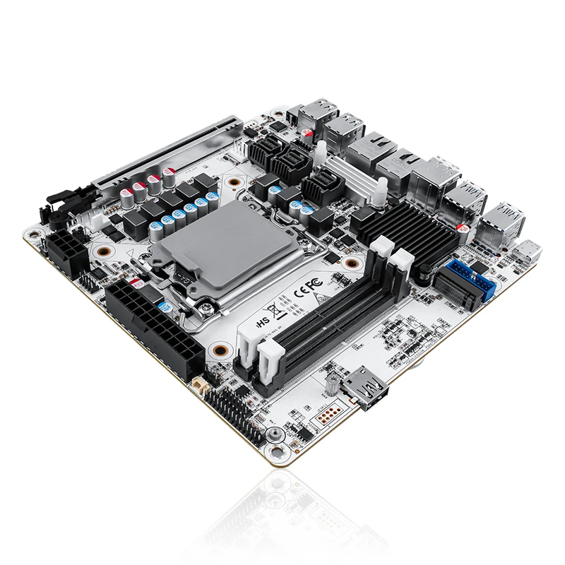 

Материнская плата Q670 с 8 слотами для дисков поддерживает память 6xM2 DDR5, слот M.2 PCIE16x vpro, полную вспышку NAS 2xSFF8643