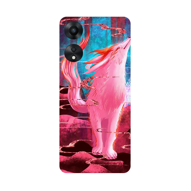 Чехол для OPPO A78 5G CPH2483 Листья Панда Мягкая силиконовая задняя крышка CPH2495 Бампер