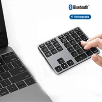 seenda bluetooth number pad aluminum rechargeable numeric keypad wireless 35keys number keyboard for pc imac macbook