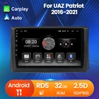Android 11 для уаз патриот 2016 2017 2018 2019 2021 Автомобильный мультимедийный плеер встроенный Carplay Автомобильный GPS-навигатор SWC WiFi RDS