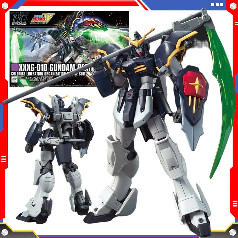 

Bandai Original HGUC Gundam Deathscythe XXXG-01D 1/144 Anime Action Figure Assembled Model Kit Movable Toy Gift for Children Kid
