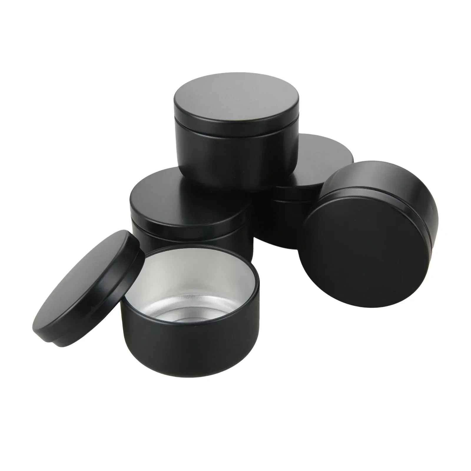 

5 шт., чайные банки, 50 мл, банки для свечей, тайники с крышкой, герметичная бутылка, косметический контейнер, органайзер для хранения специй, ювелирный футляр для свечей