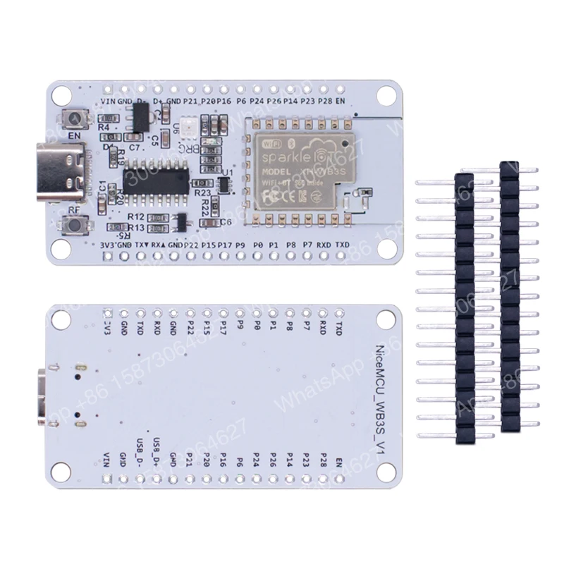Фото Модуль Wi-Fi и Bluetooth NiceMCU WB3S. WB3S имеет встроенный чип BK7238 и поддерживает Arduino. №4