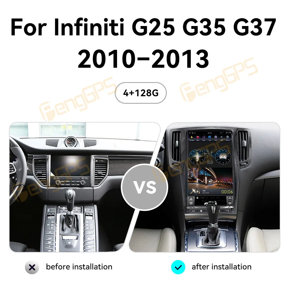 13 6-дюймовый Android для Infiniti G25 G35 G37 2010-2013 сенсорный автомобильный экран навигация