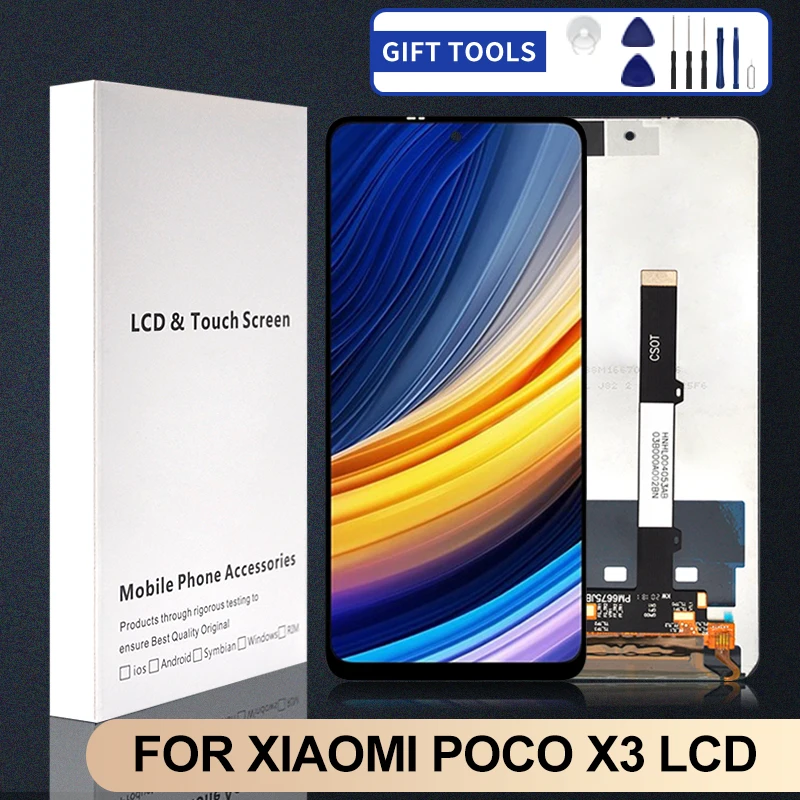 

1Pcs 6.67 Inch For Xiaomi POCO X3 Lcd Touch Panel Digitizer Assembly For POCO X3 Pro Display M2007J20CG Screen With Tools