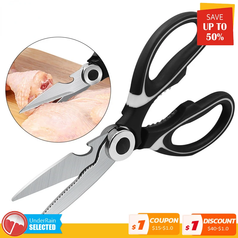 

Stainless Scissors Kitchen Chicken Bone Scissors Steel Chicken Poultry Fish Kitchen Tool Shears For Meat Barbecue Nutcracker