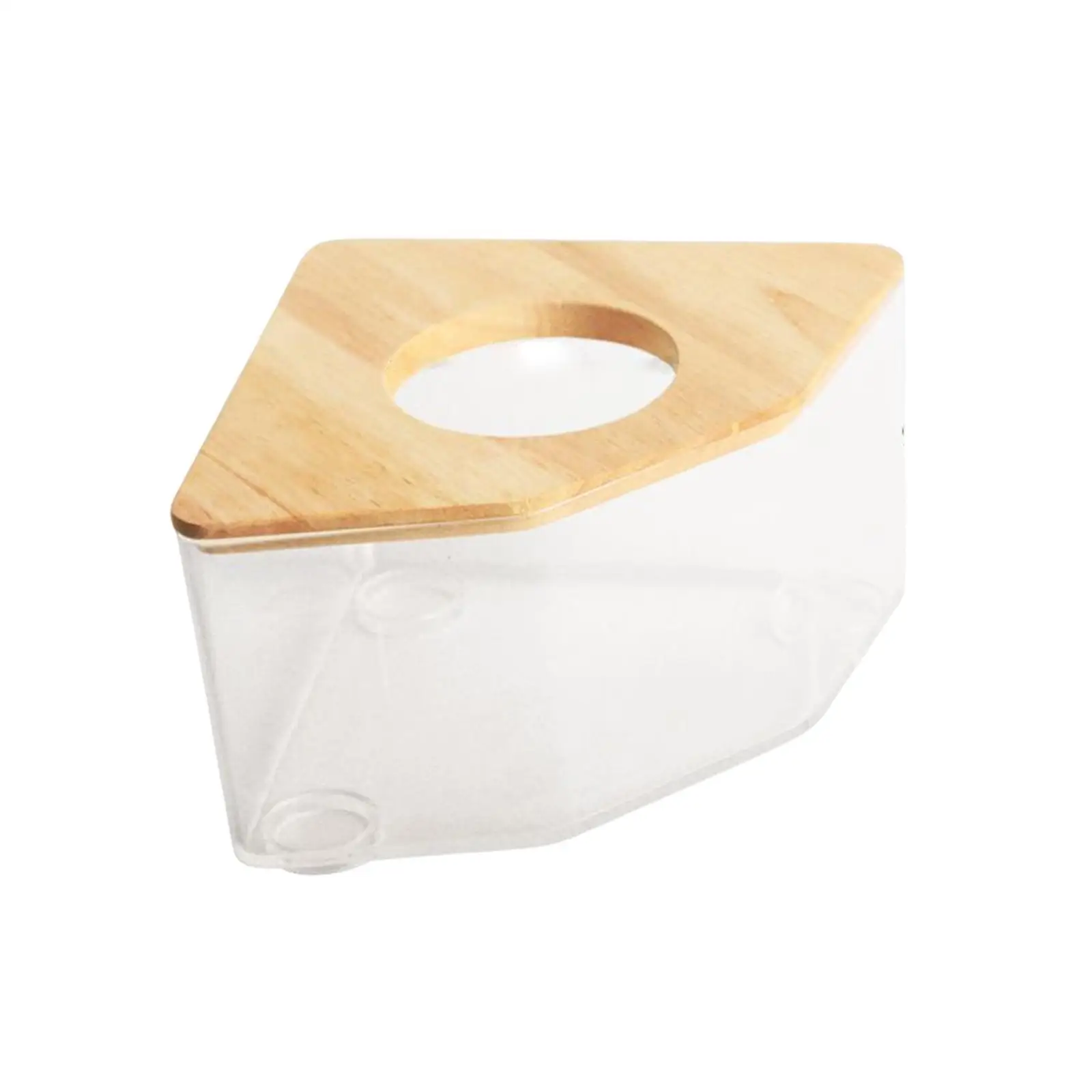 

Clear Hamster Sand Bath Box Pet Bathroom Toilet for Mice Squirrels Ferret