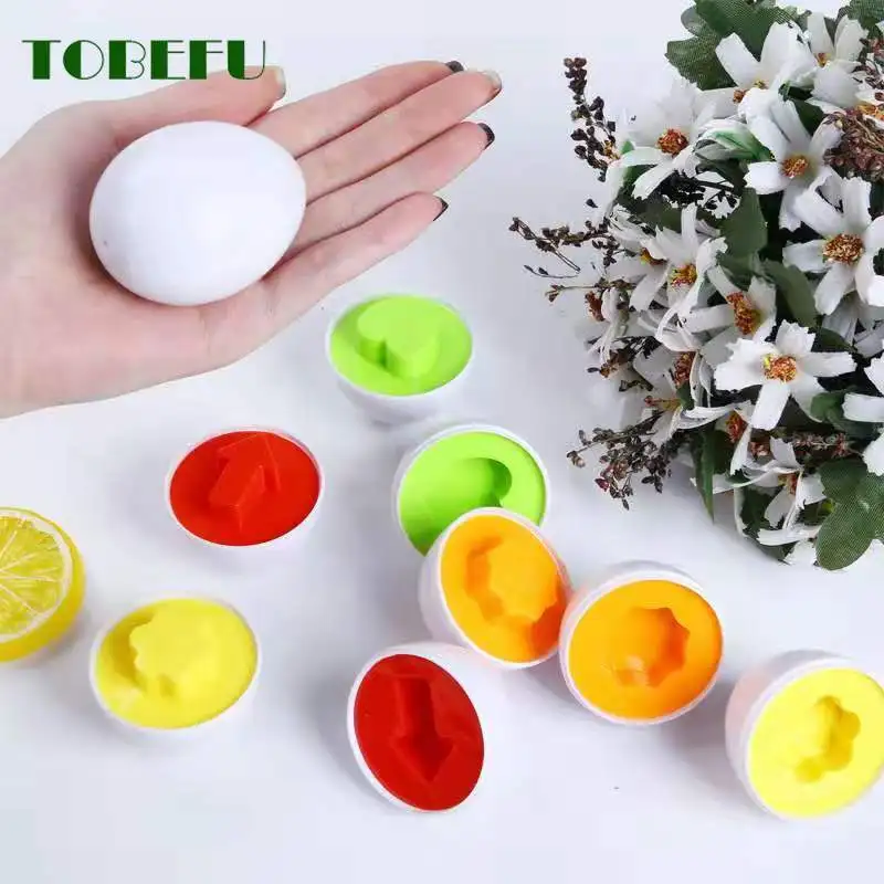 

3/6 шт., детский Развивающий Пазл «яйца»