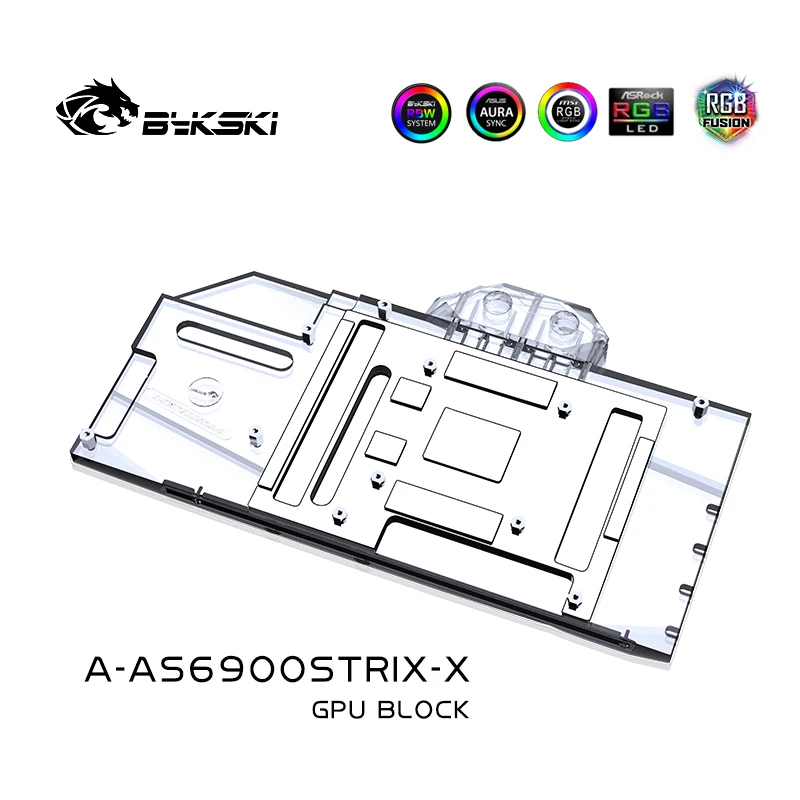 Блок графического процессора Bykski A-AS6900STRIX-X для ASUS ROG STRIX LC RX6900XT O16G GAMING полное