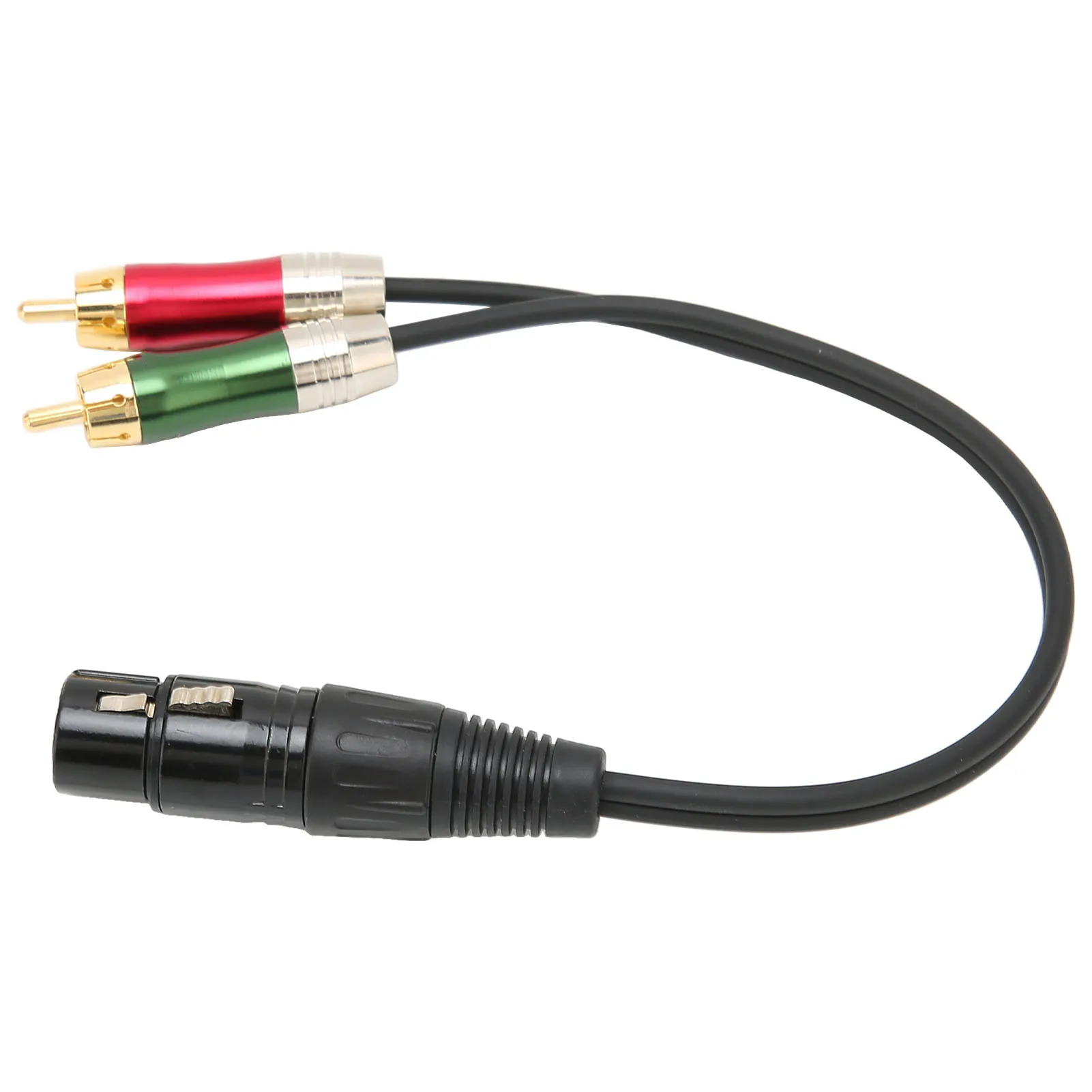 XLR Женский 3-контактный адаптер для двойного штекера RCA Несбалансированный