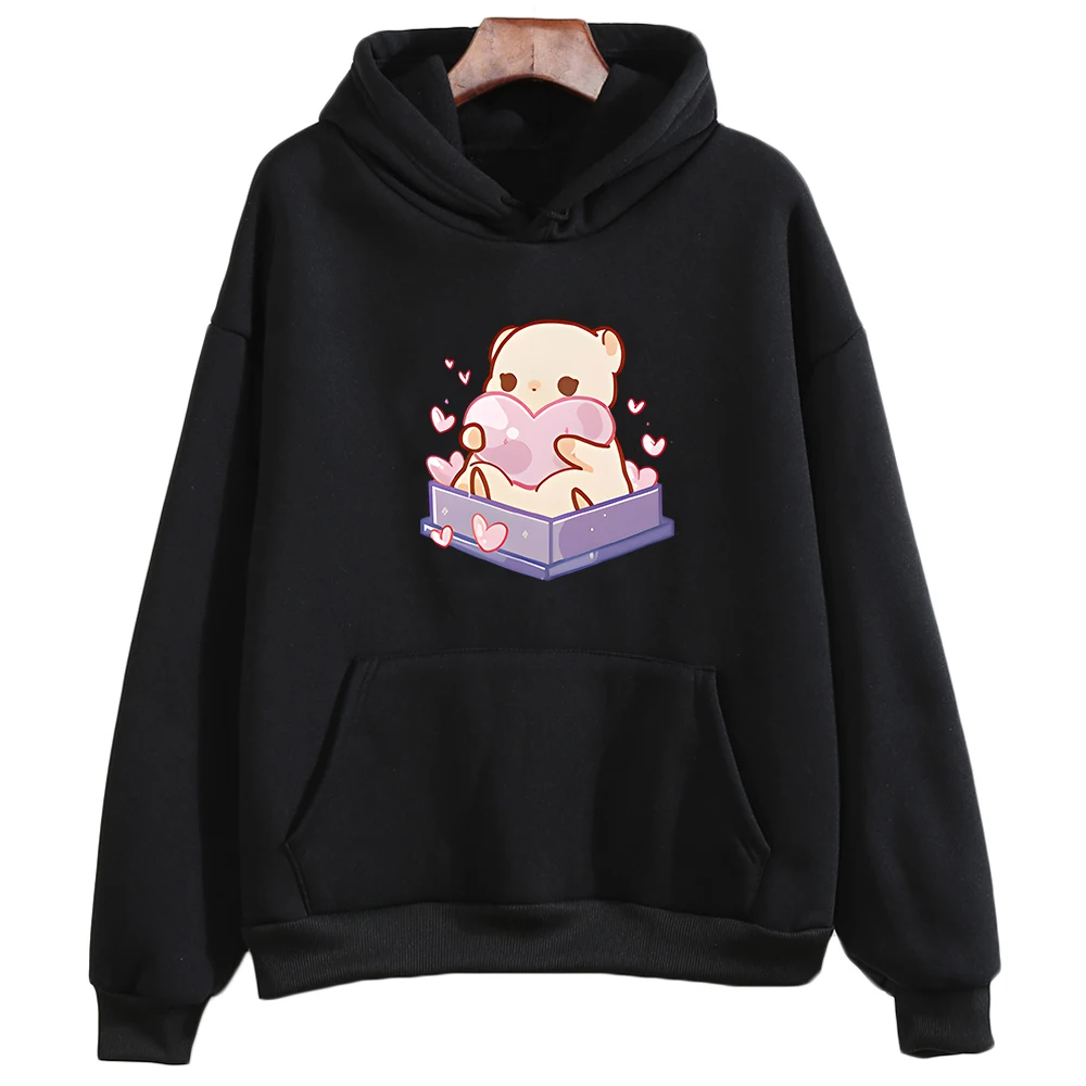 

Ferret It's Comparing Hearts Oversized Hoodie Girls Kawaii/Cute Cartoon Long-sleeved Sweatshirt Spring and Autumn Lovely Animal