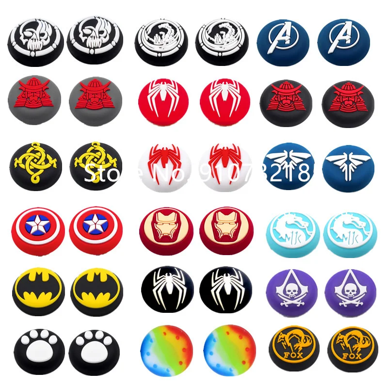 

500PC/Lot Thumb Stick Grip Cap Silicone Thumbstick Joystick Cover For Sony Playstation5 PS5 PS4 PS3 XBOX For Switch NS Grip Caps