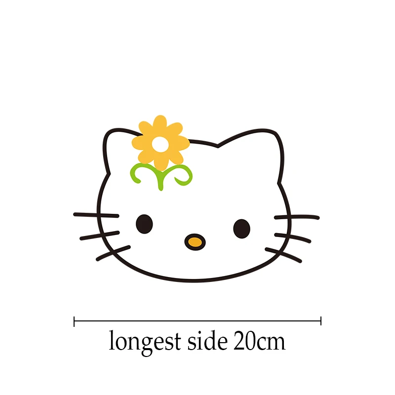 Мультяшные термоклейкие нашивки Hello Kitty сделай сам для детской одежды стикеры