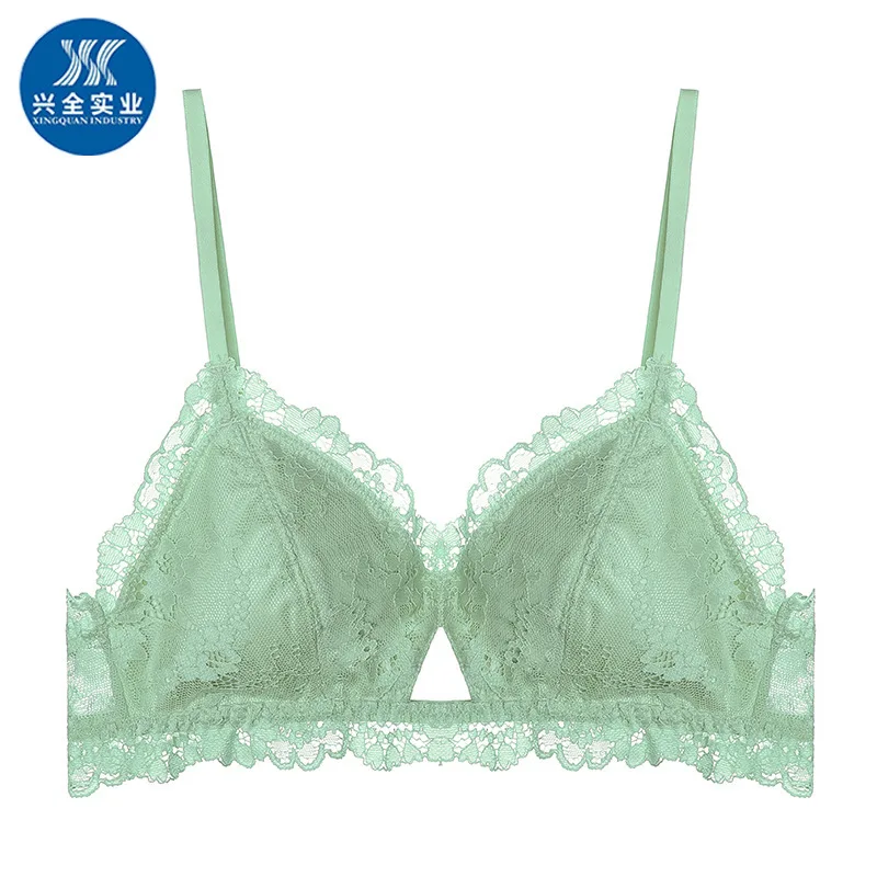 

Сексуальное женское двубортное нижнее белье в японском стиле без пуговиц, кружевной бюстгальтер, французский Бралетт с вырезами, 8784