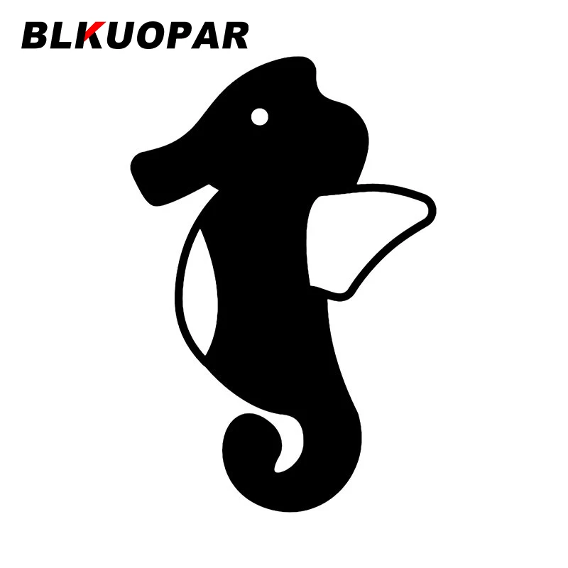 

BLKUOPAR, морская лошадь, подходит для морской машины, наклейка, индивидуальная наклейка, устойчивое к царапинам, украшение для ноутбука, карава...