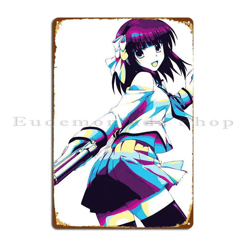 

Angel Beats Metal Plaque Poster Mural Cave Club Designs Cinema Tin Sign Poster