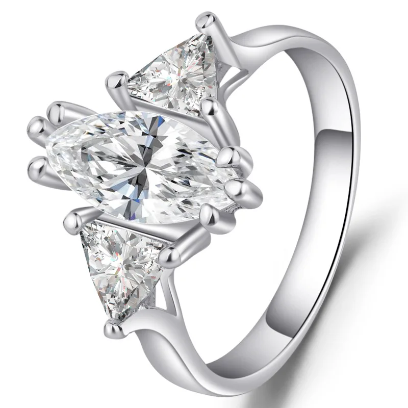 

Модное Заостренное кольцо из циркония, Женское Обручальное кольцо, оптовая продажа с фабрики