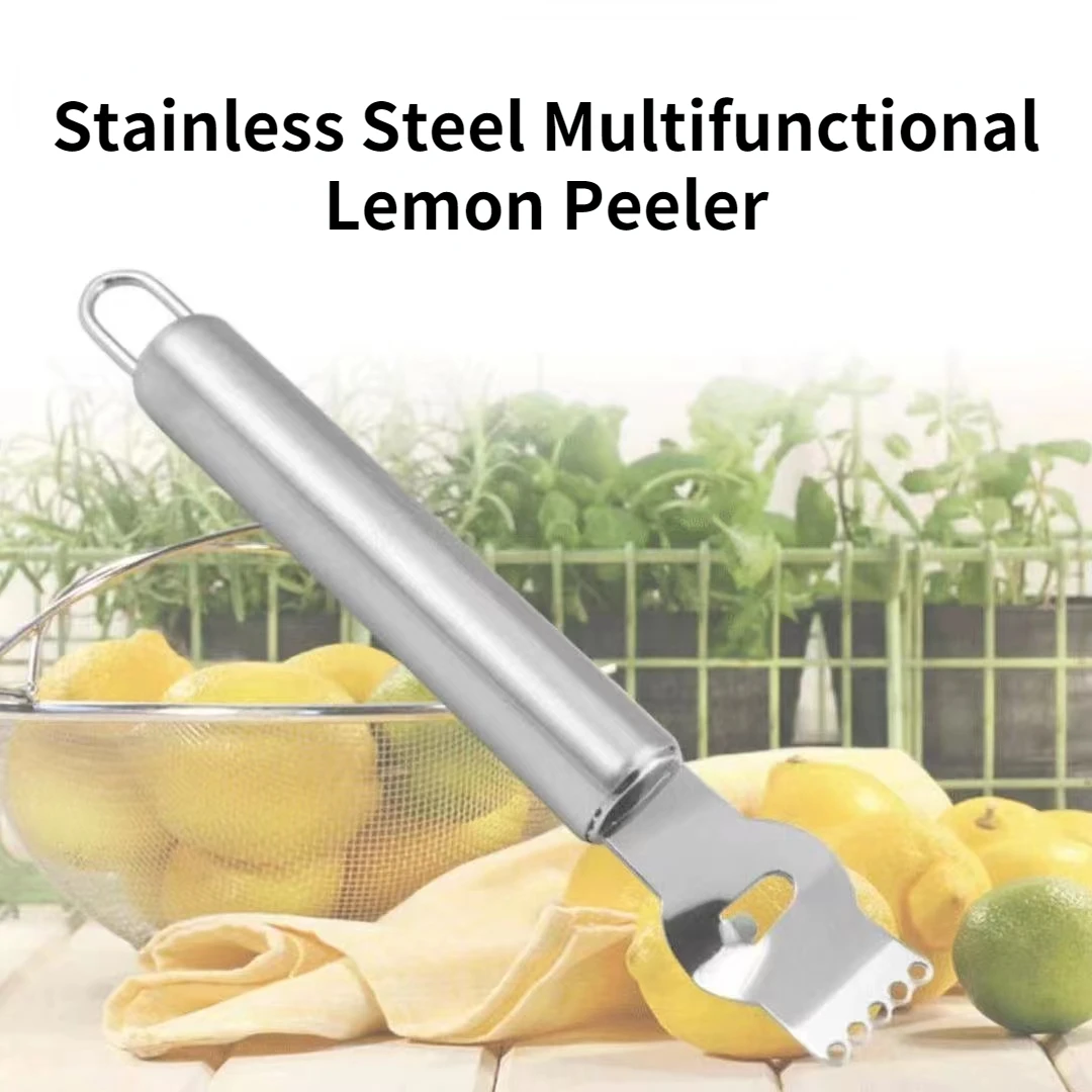 

1 Piece Stainless Steel Lemon Peeler Grater Orange Citrus Fruit Grater Peeler Bar Kitchen Accessories Kitchen Gadgets