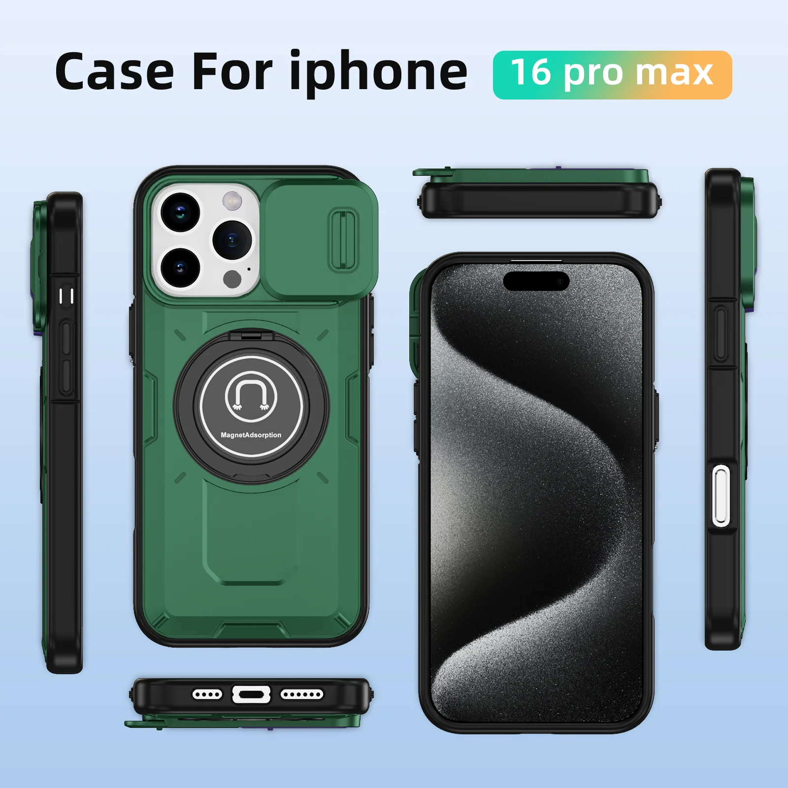 Чехол Zhanlang Бронированный для iPhone 16 15 14 13 12 Mini 11 Pro Max XS XR X 7 8 Plus 10 шт.