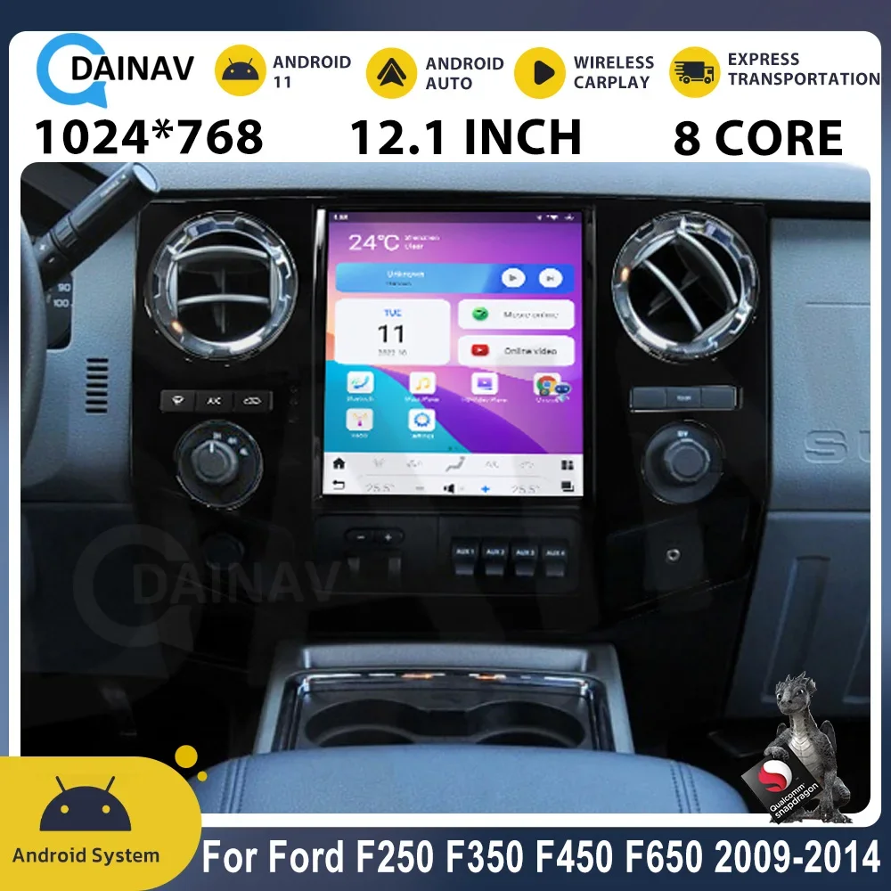 

Автомагнитола на Android 11 для Ford F250, F350, F450, F650, 2009, 2010-2014GPS-навигация, мультимедийный плеер, автомобильное стерео устройство, двойная система