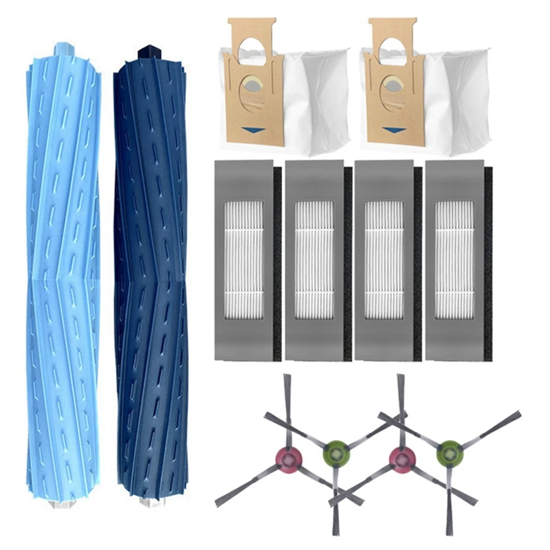 

Cleaner Accessory HEPA Filter for ECOVACS DEEBOT OZMO T9AIVI, Rubber Roller Main Brush Side Brush Mop Cloth Dust Bag
