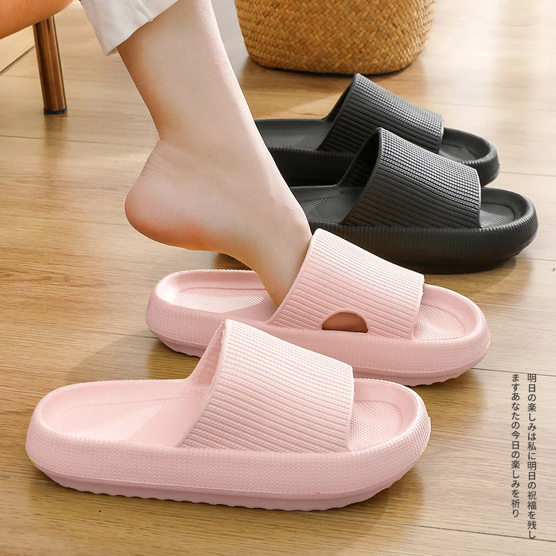 

Women Summer Slippers Indoor Outdoor Slide Sandals Non-slip Mens Ladies 4CM Thick Platform Sole Women Bathroom Beach Shoes