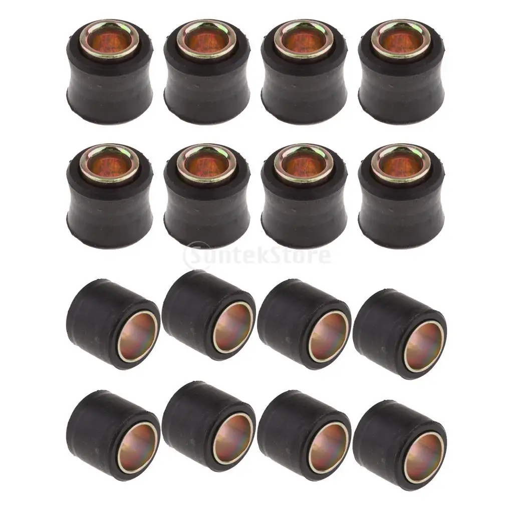 

16x Rear Shock Absorber Bush Bushing for Motorcycle [10mm +14mm]