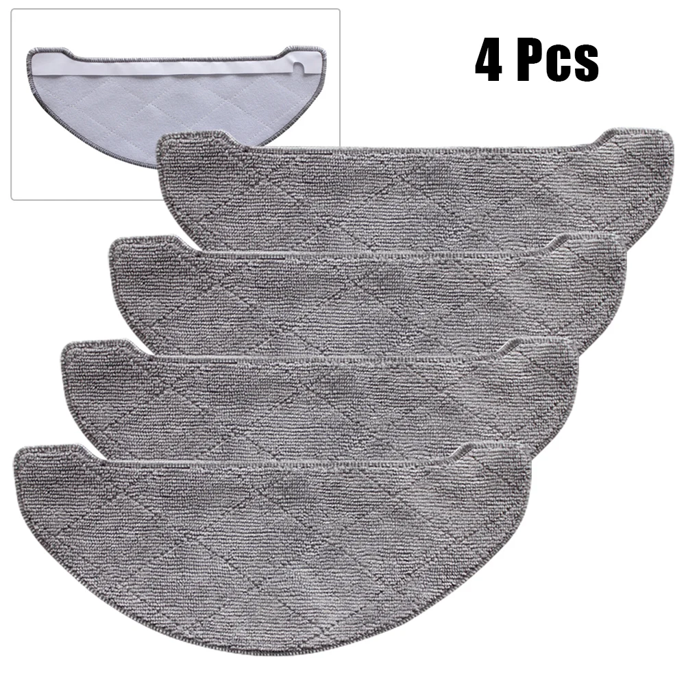 

4Pcs Mop Cloths Pad Washable No Bleach Air Dried Vacuum Cleaner Accessories Spare Tools For Midea IMILAB V1 Part Tool