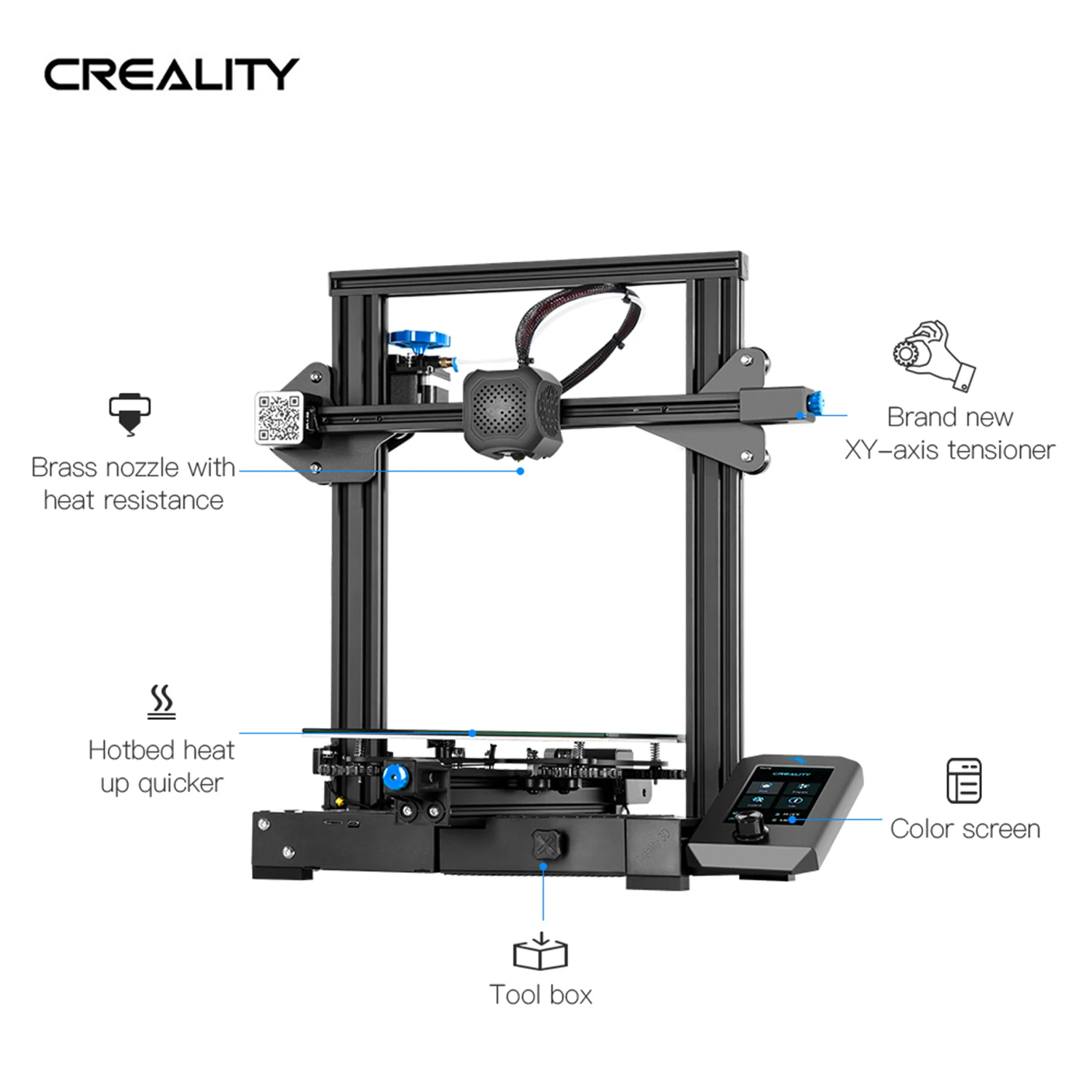 Набор для 3D-принтера Creality 3D Ender-3 V2 цельнометаллическая интегрированная