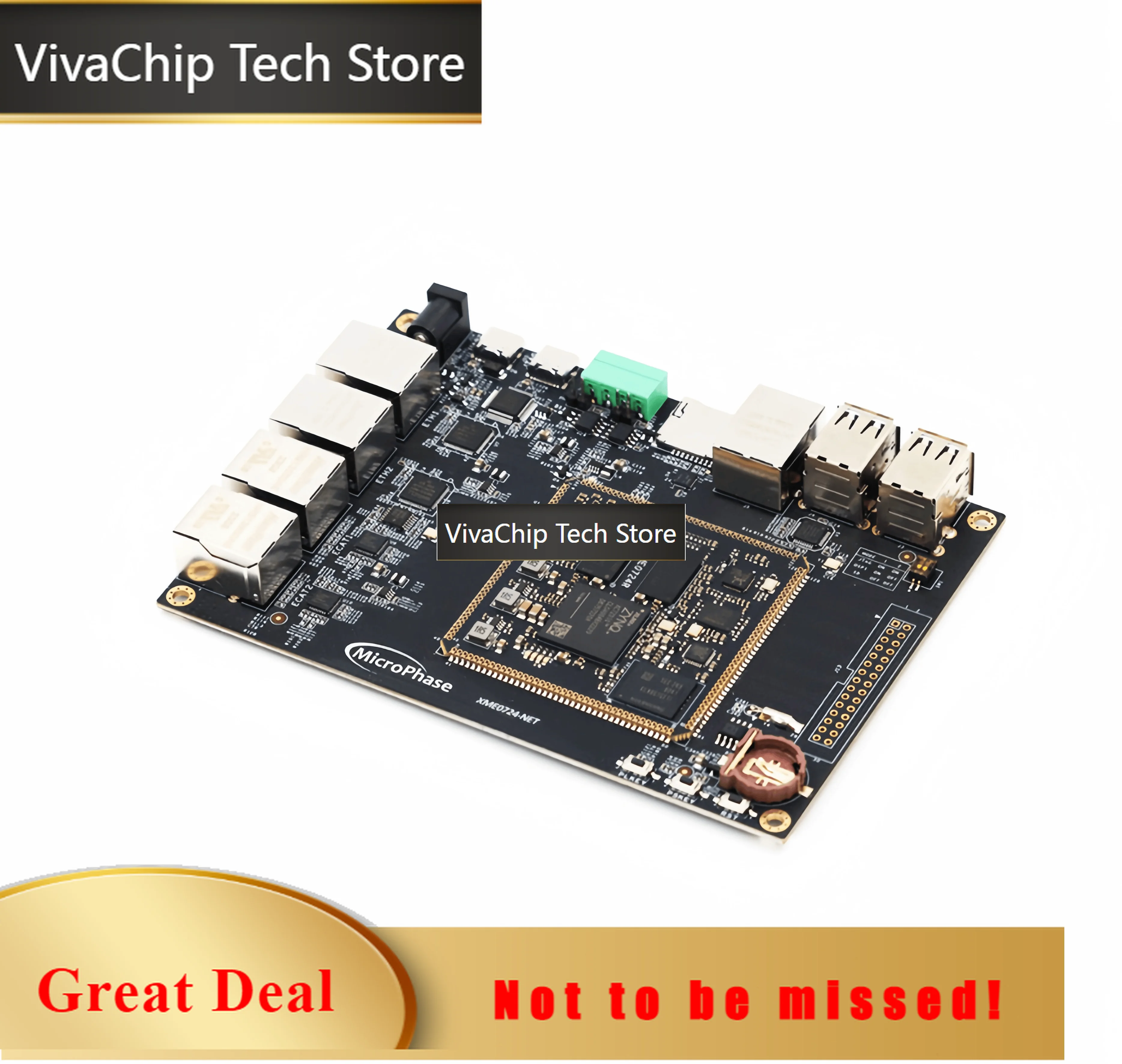 Фото Плата разработки VivaChip TechXILINX FPGA ZYNQ ARM 7010 7020 для многопортовых промышленных сетей Zed №1