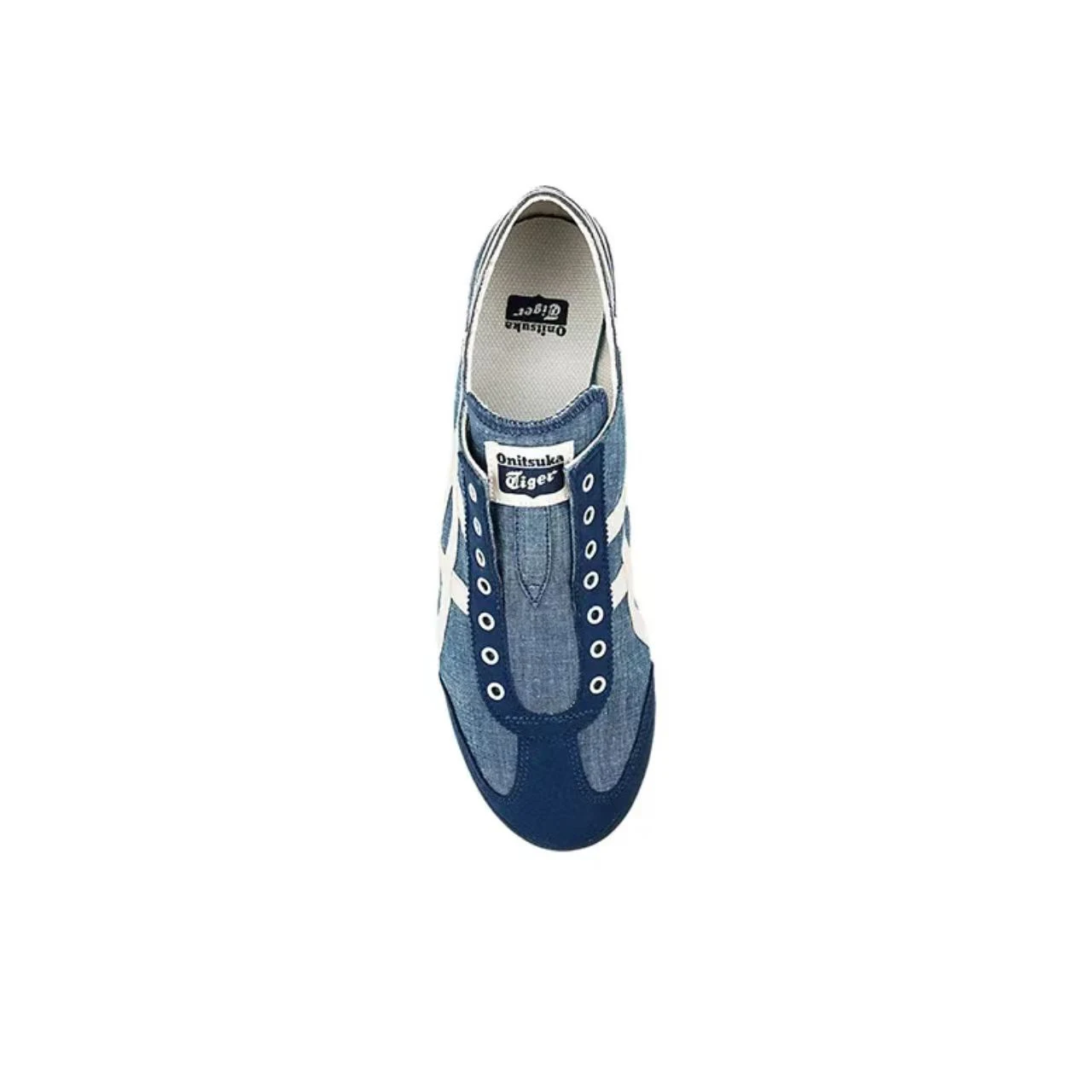 Низкие кроссовки Asics Onitsuka Tiger MEXICO 66 женские и мужские синие парусиновые туфли
