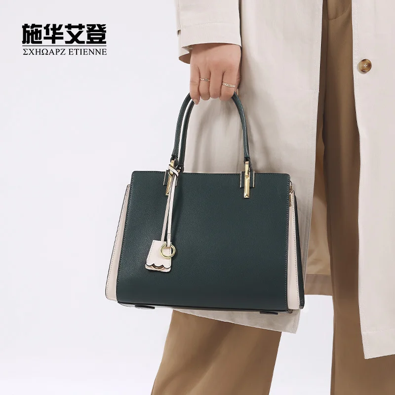 Women's bag leather new fashion versatile messenger bag leather atmosphere handbag women's trend bag