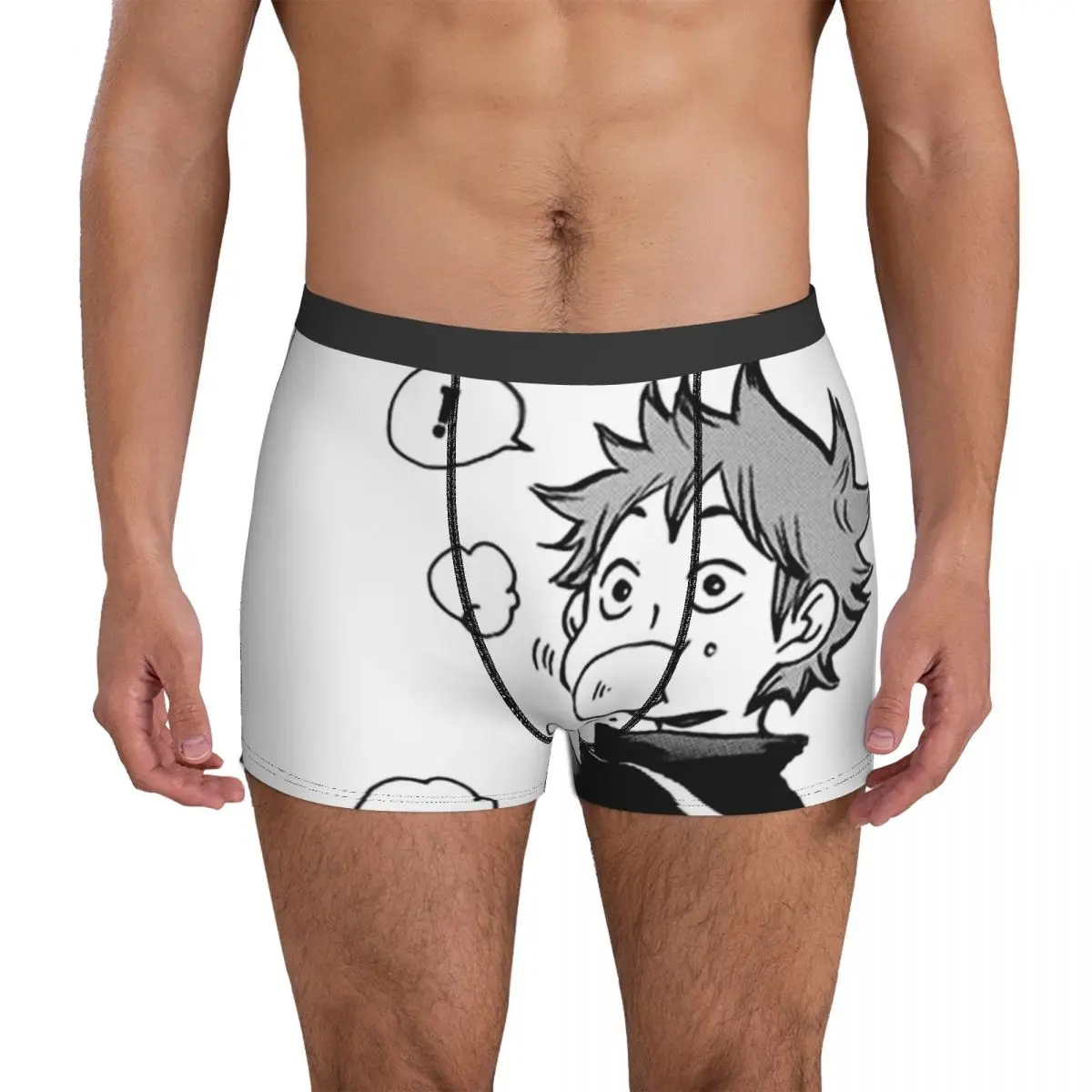 

Haikyuu Underwear HAIKYUU Hinata Eating Senpais Pork Buns 3D Pouch Boxer Shorts Printing Shorts Briefs Funny Panties Plus Size
