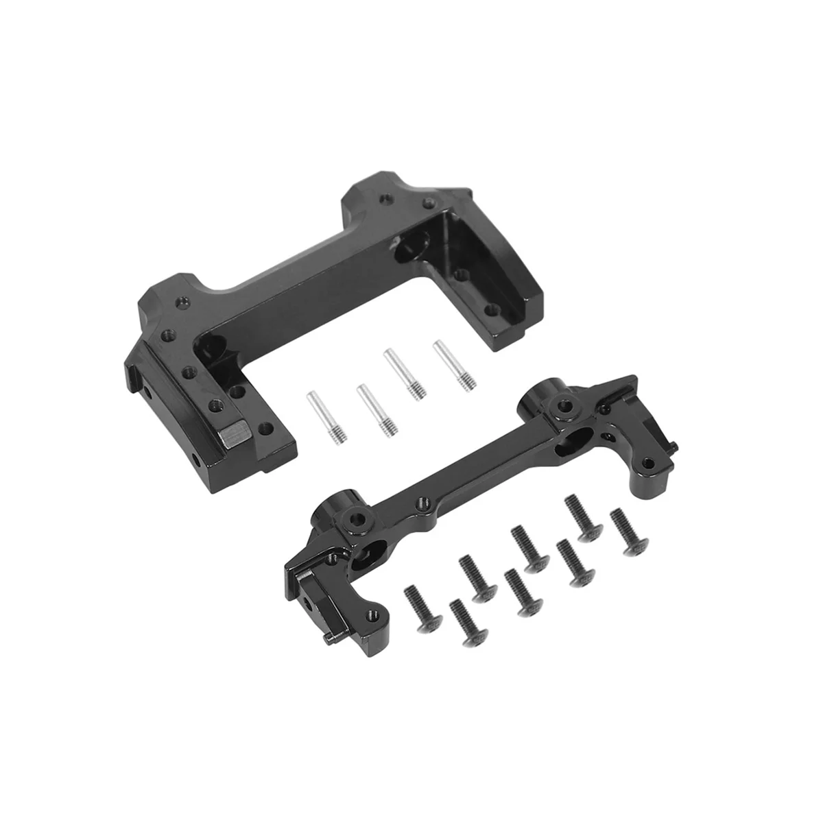 

2Pcs Metal Front and Rear Bumper Mount Servo Mount Stand for Axial SCX10 II 90046 1/10 RC Crawler Car Upgrade Parts