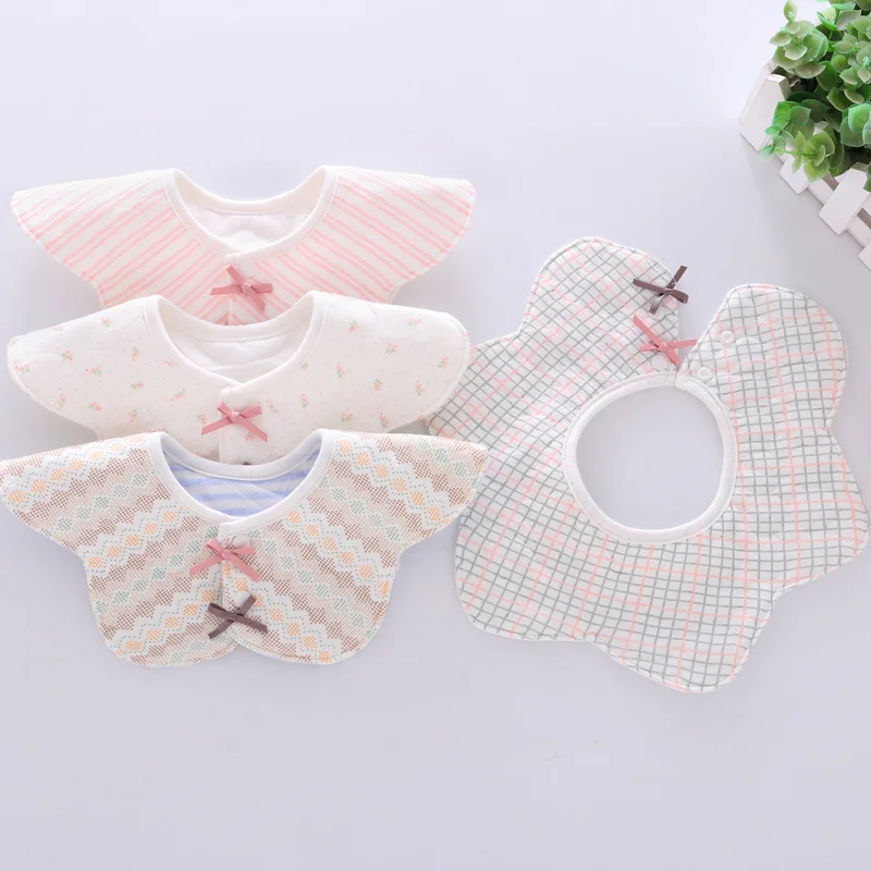 

Baby Bib Burp Cloth 360 Degree Rotatable Burp Cotton Baby Bibs Cloth Bandana Drool Bibs for Boys and Girls Baby Feeding