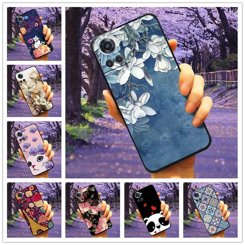 for oneplus 10r case 3d flower relief emboss silicone phone cover for oneplus 10r cases soft tpu fundas for oneplus10r 5g 6 7 free global shipping
