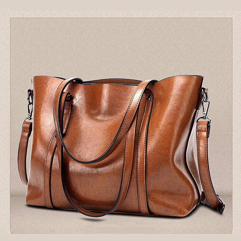 

Leather Cowhide Tote Bag Ladies 2022 New Tote Bag Fashion High Quality Large Capacity Shoulder Bag Tote Bag Messenger Bag