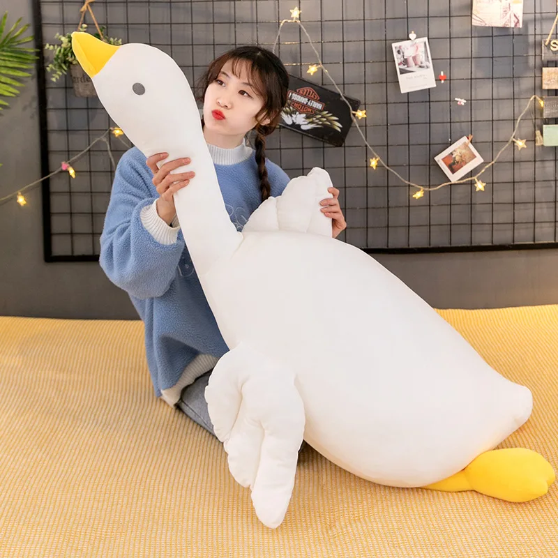 2022 big 140cm Kawaii plushie Goose Cute Soft Toys Giant stuffed animal melody  Plush Squishmallow Room decor Pillow hugs Gift
