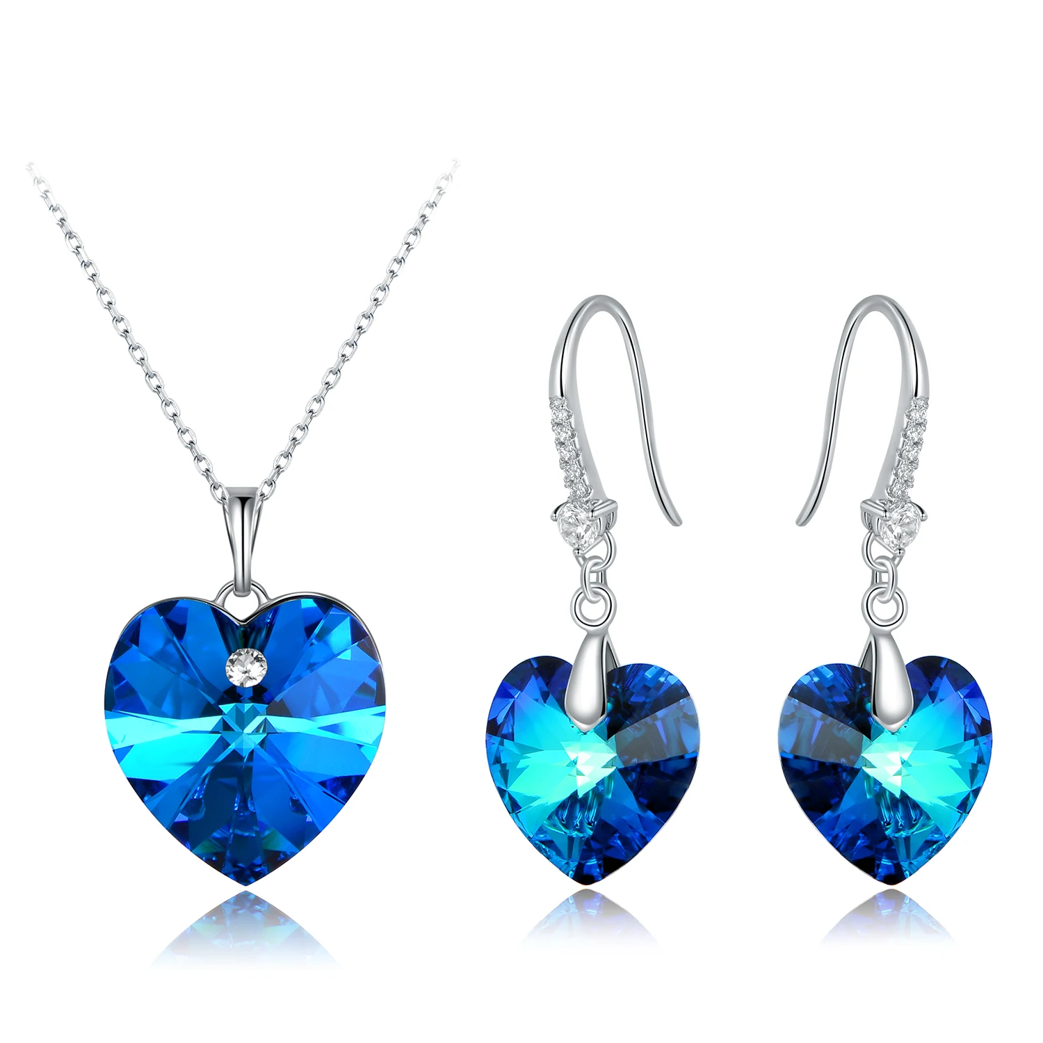 

GEMSME ожерелье и серьги в форме сердца с кристаллом Swarovski
