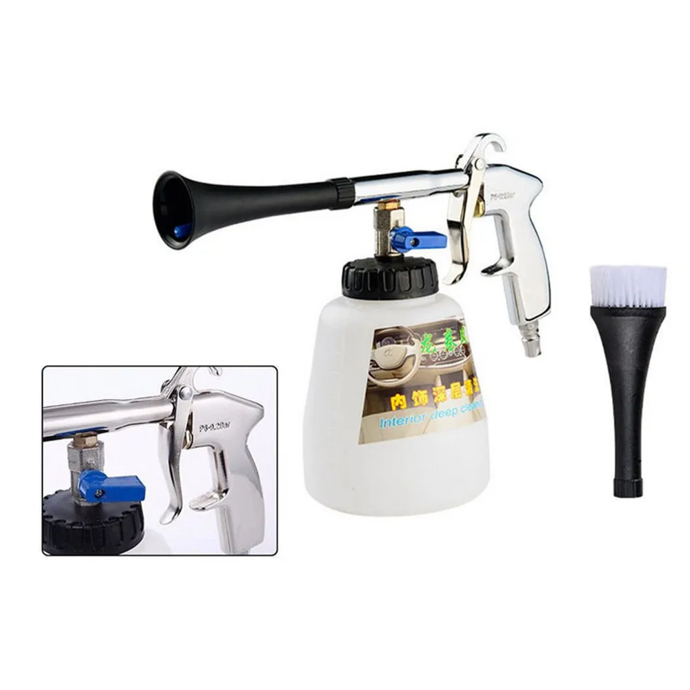 

Car Dry Cleaning Gun High Pressure Washer Water Gun Tornado Interior Deep Clean Accessories With Brush Car Wash Cleaning Tools