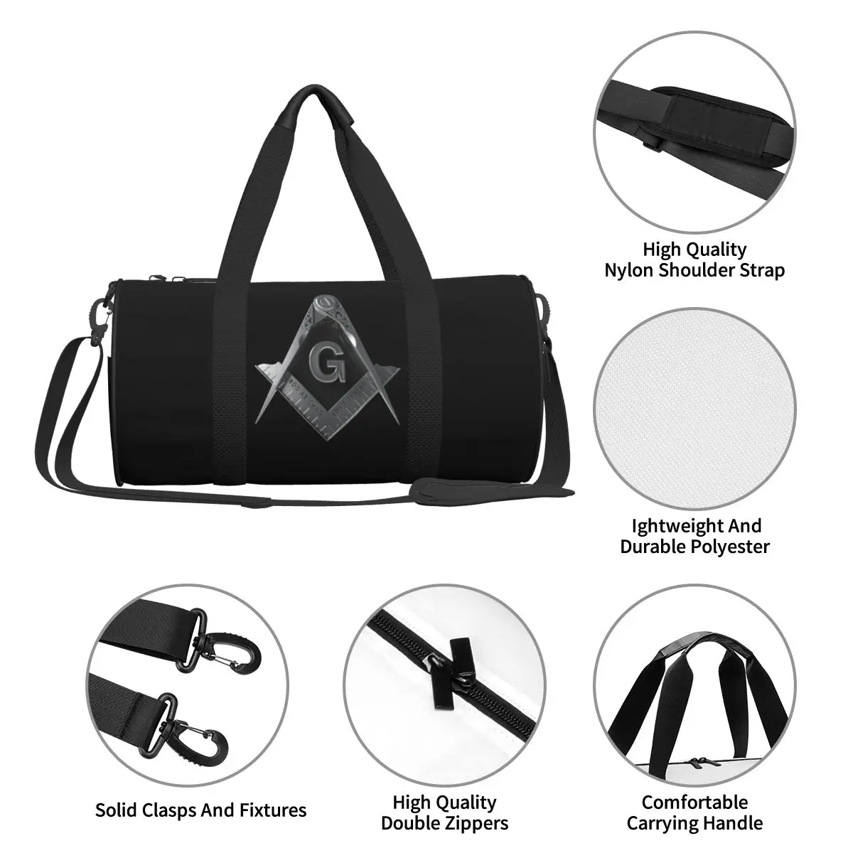 Спортивные сумки Freemason компас серебристый модные аксессуары для спортзала