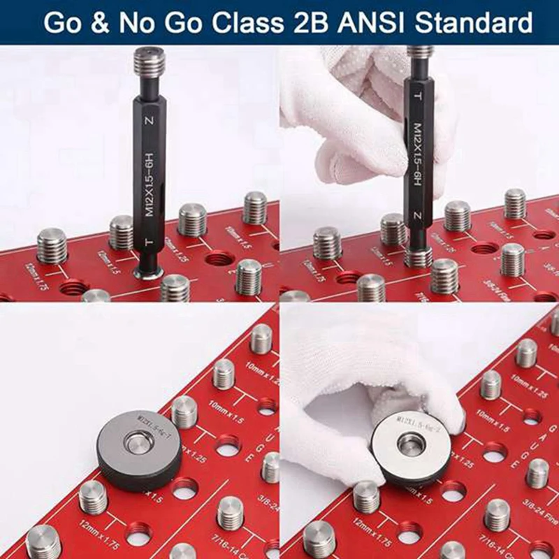 Проверка резьбы проверка гайки и болта 14 метрических стандартных размеров