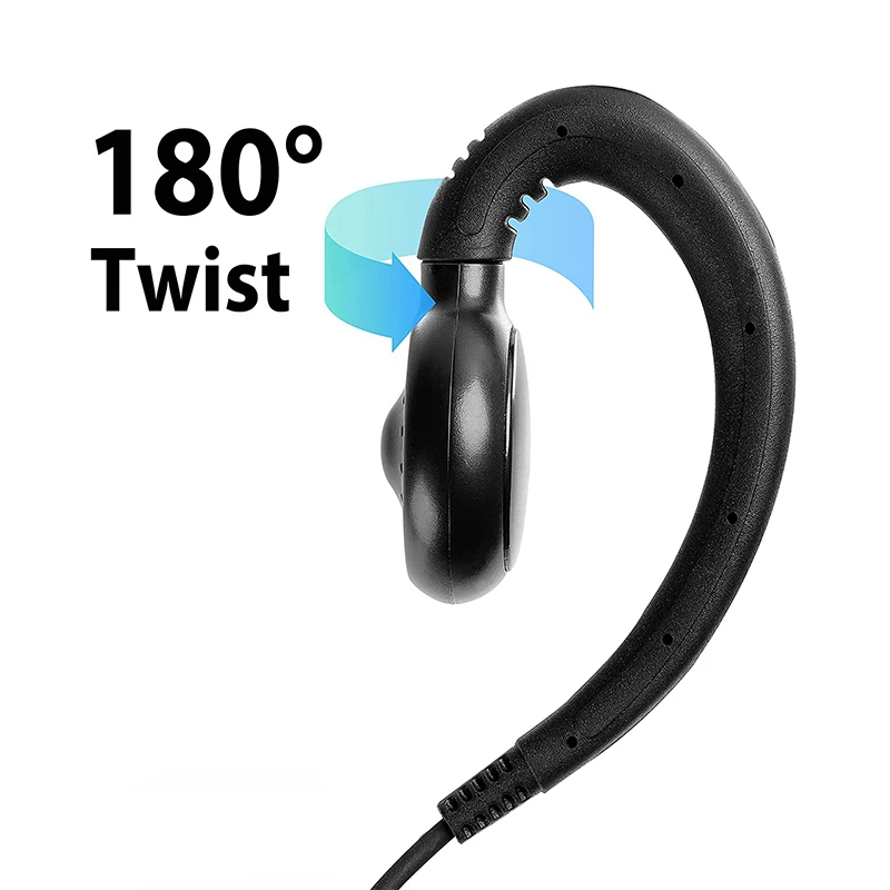 2 Pin Walkie Talkie Headset CP100d CP200 CP200d Radio Earpiece for Motorola BPR40 CLS 1110 1410 VL50 RDM2070D DLR1020 DLR1060